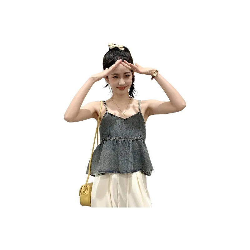 Tonlion Tank Top Women's Denim Blue-0