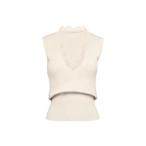 JW Anderson V Neck Lace Trim Vest