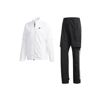 Adidas Cycling Raincoats Unisex White Top+Black Pants
