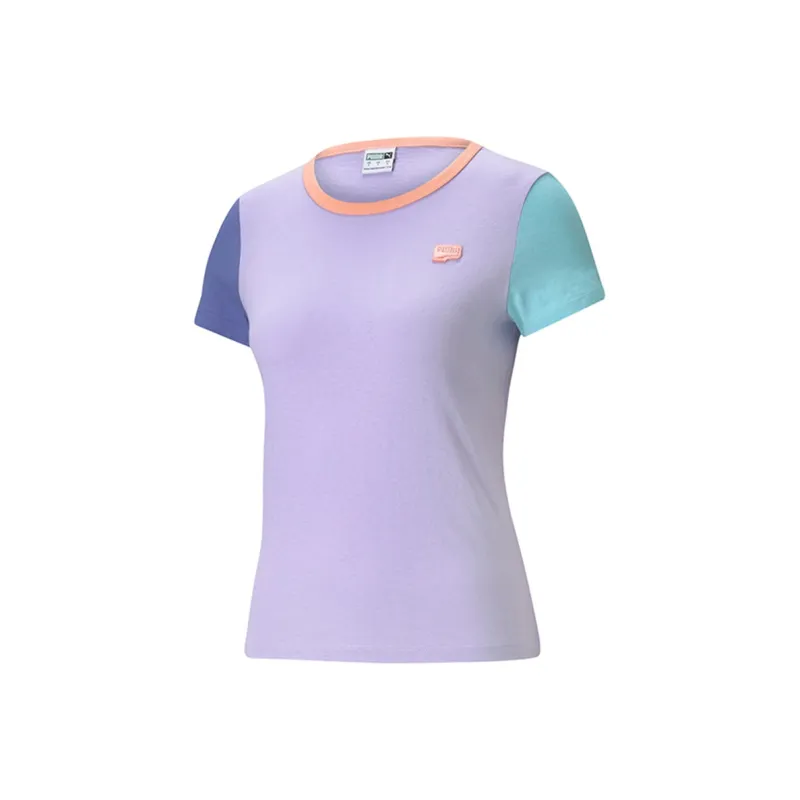 PUMA T Shirt Women's Light Purple-0