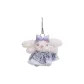 Purple Floral Dress-Summer Princess Bunny with Drooping Ears