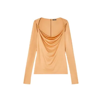 VERSACE T-Shirts Women's Brown
