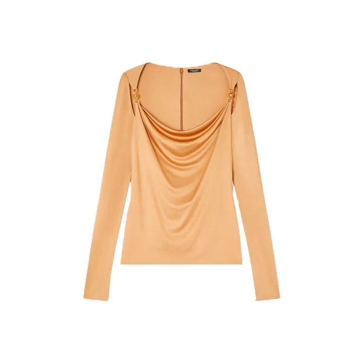 VERSACE T-Shirts Women's Brown-0