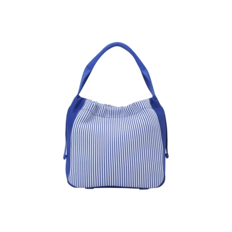 DESCENTE Polyester Handbag Mini Women's Blue & White-4