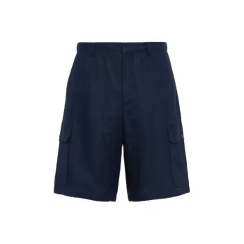 PRADA Logo Patch Cargo Shorts