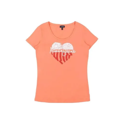 ARMANI JEANS T-Shirts Women's Orange