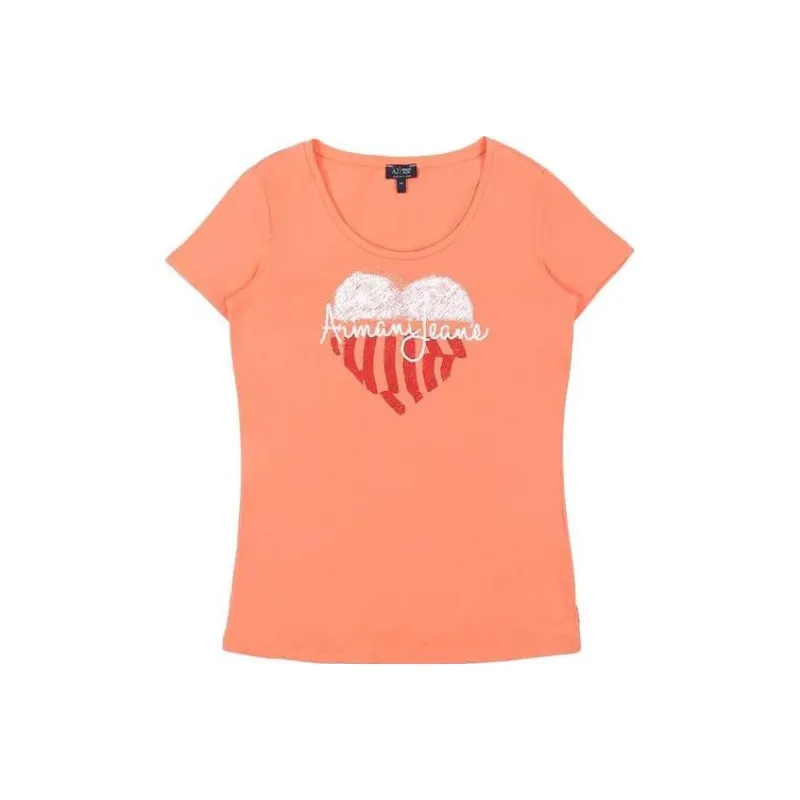 ARMANI JEANS T Shirts Women's Orange-0