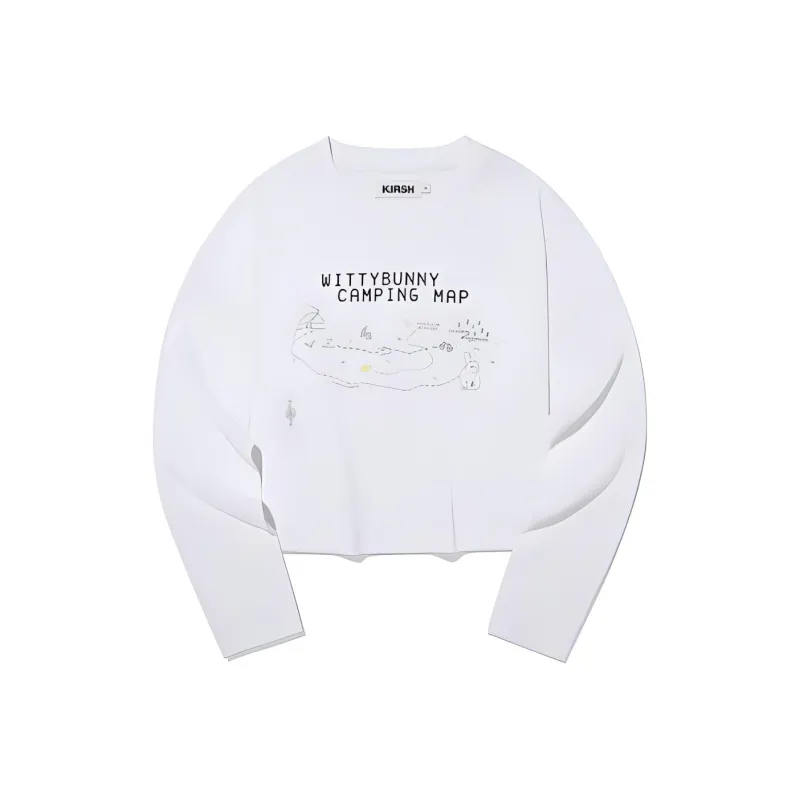 Kirsh Drop Shoulder Sleeve T Shirt Women's White-0