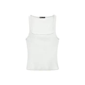 ZARA Tank Tops Women's Gray