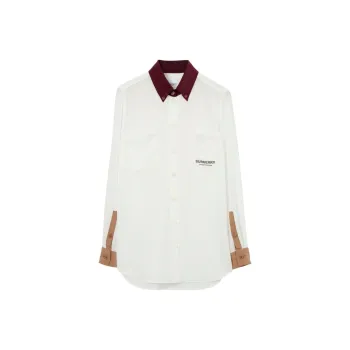 Burberry Contrast panel Silk Shirt