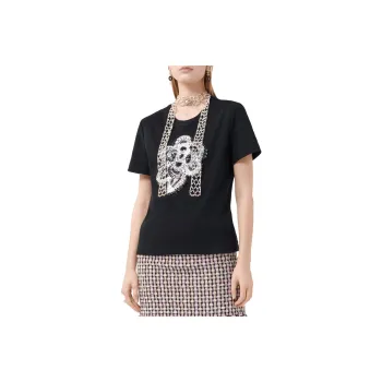 CHANEL T-Shirts Women's Black