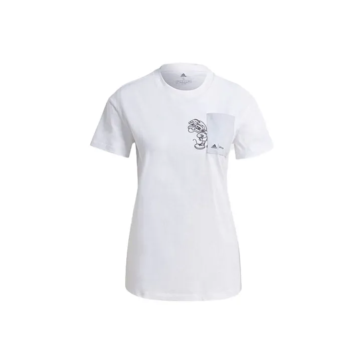 Adidas Disney Co-branded T-Shirts Women's White-0
