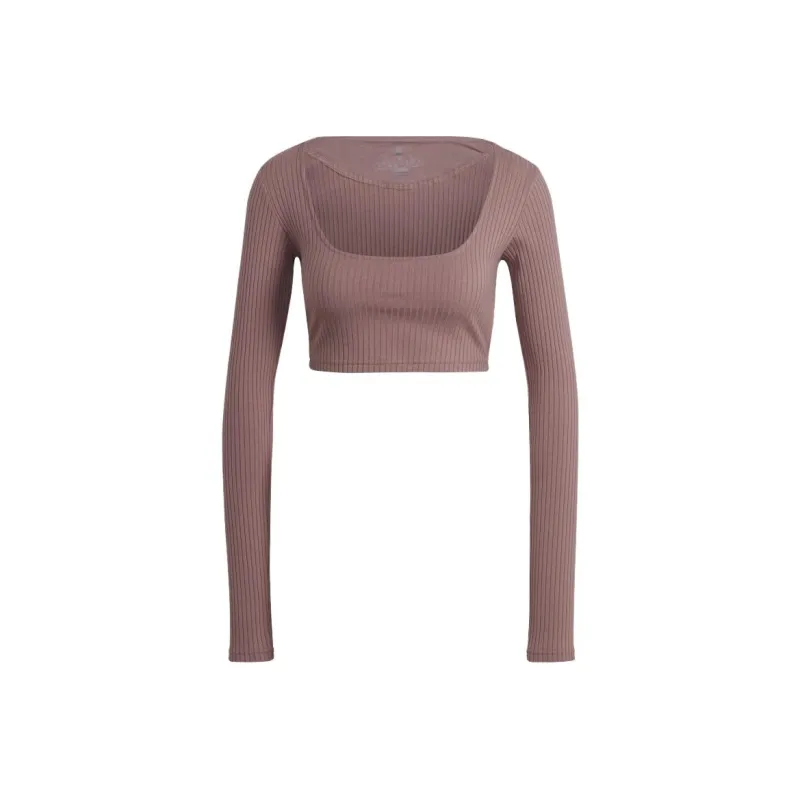Adidas Crop Tops Women's Dusty Pink-0