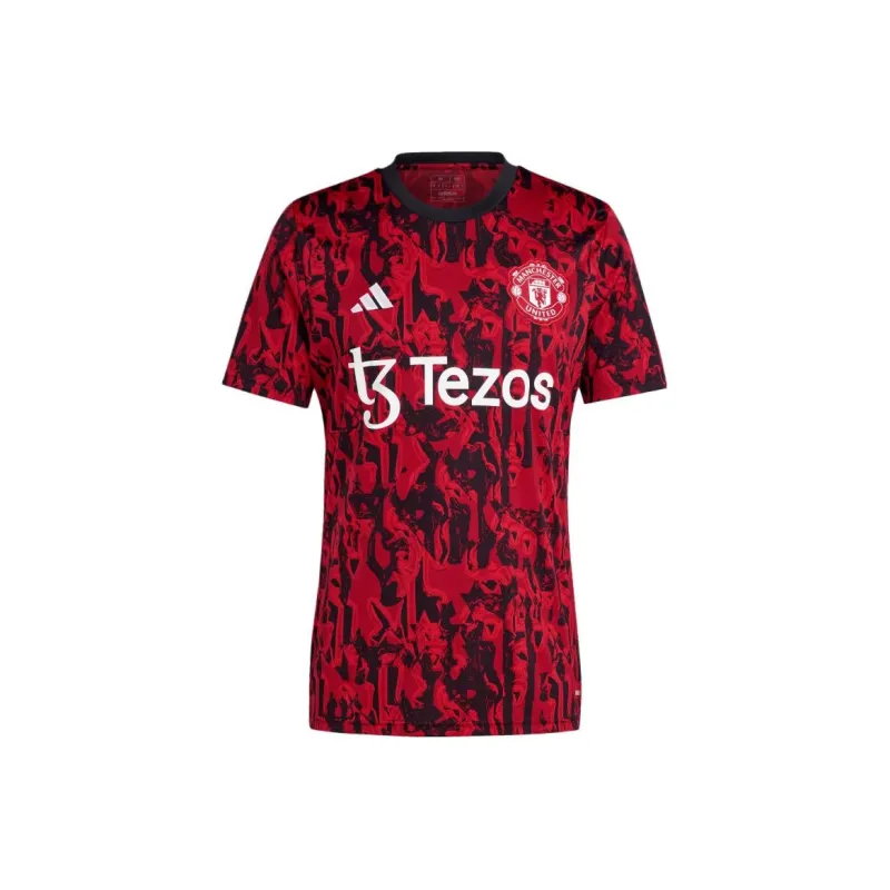 Adidas Manchester United Soccer Jerseys Men Red Black-0