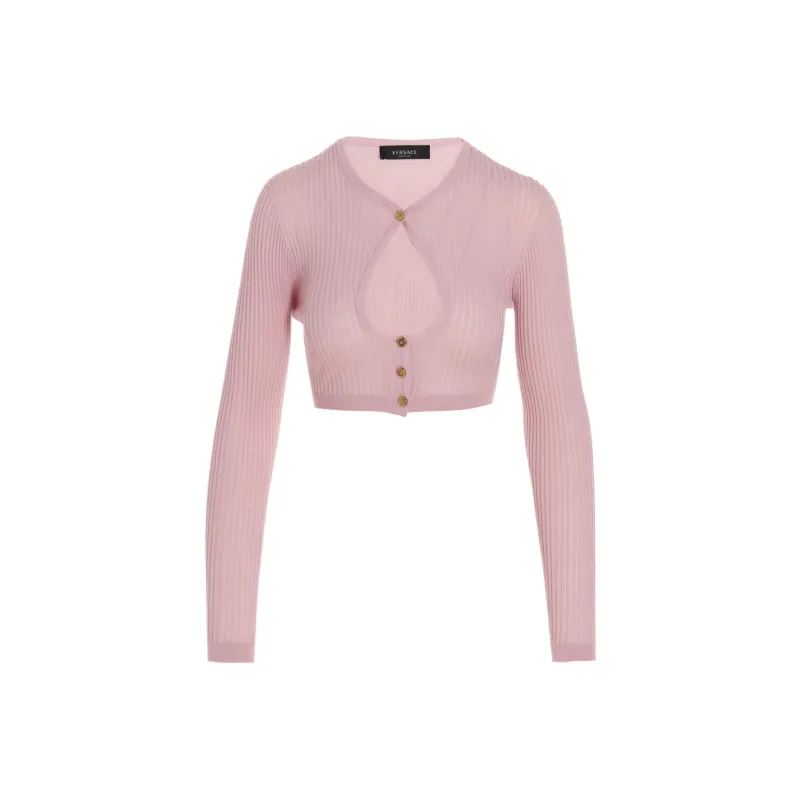 VERSACE Crop Tops Women's Pink-0