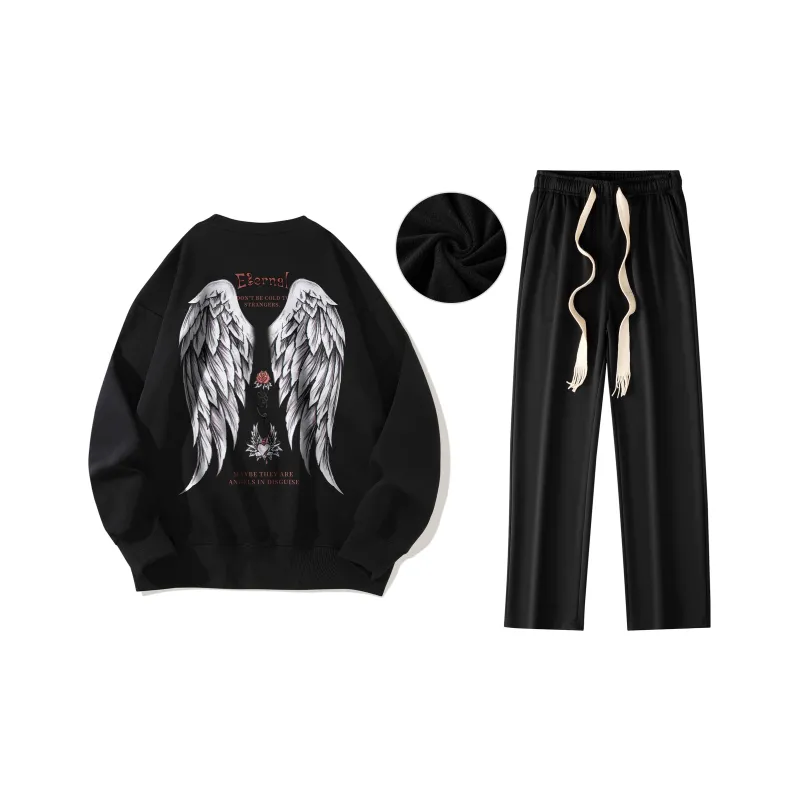 B.X Sweatshirt Sets Unisex-19