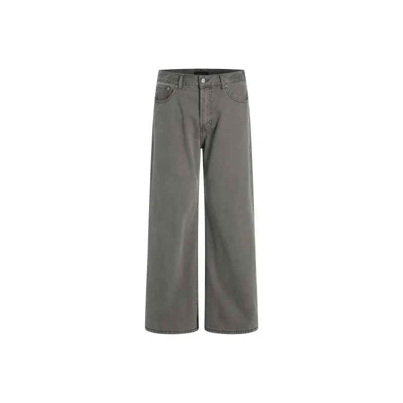 HEIYIXIANSHENG Jeans Unisex Gray-0