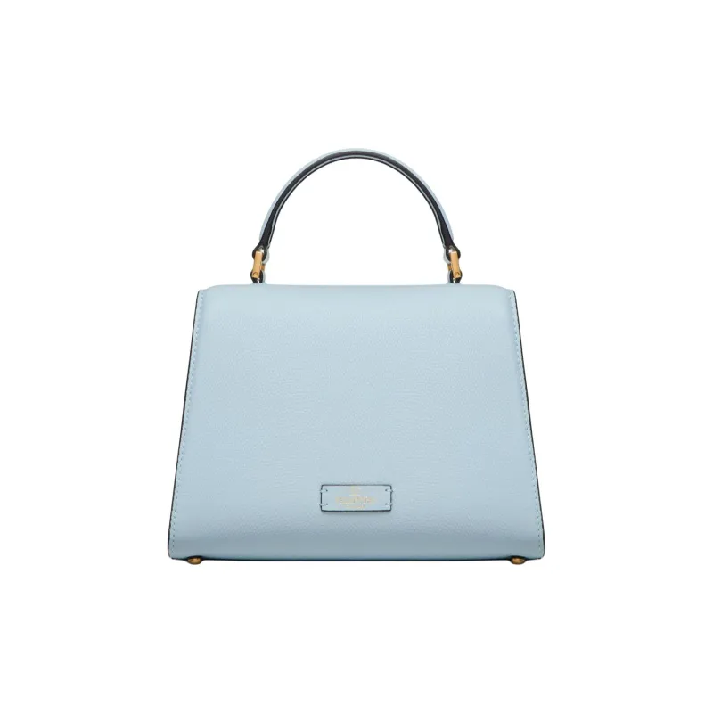 Valentino VSLING Grain Calfskin Shoulder Bag, Crossbody Bag, Handbag Trumpets Women's Blue-2