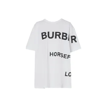 Burberry Horseferry Print T shirt White/Black