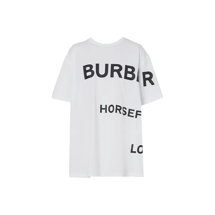 Burberry Horseferry Print T shirt White/Black-0