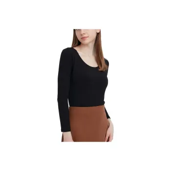 UNIQLO T Shirts Women's Tranquil Black