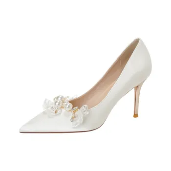 Zomila Slim Heel High Heels Women's Ecru