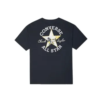 Converse Drop Shoulder Sleeve T Shirt Women's Black