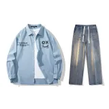 Set (Light Blue Shirt+Nostalgic Blue Jeans)