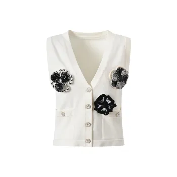 CHARM PICK Tank Tops Women's White