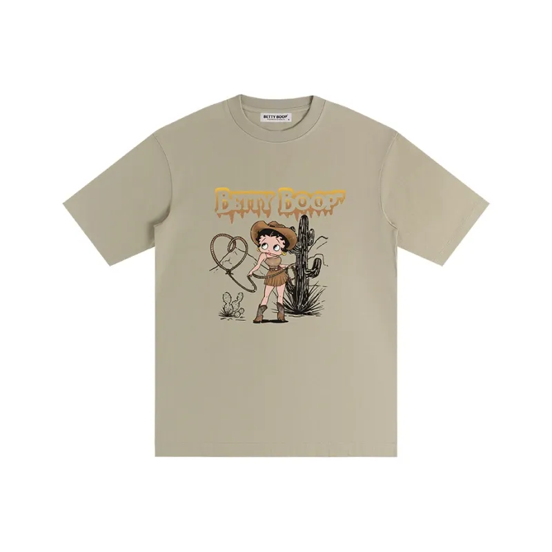 BETTY BOOP Drop Shoulder Sleeve T Shirt Unisex-12