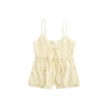 Hollister Tank Tops Women's Yellow
