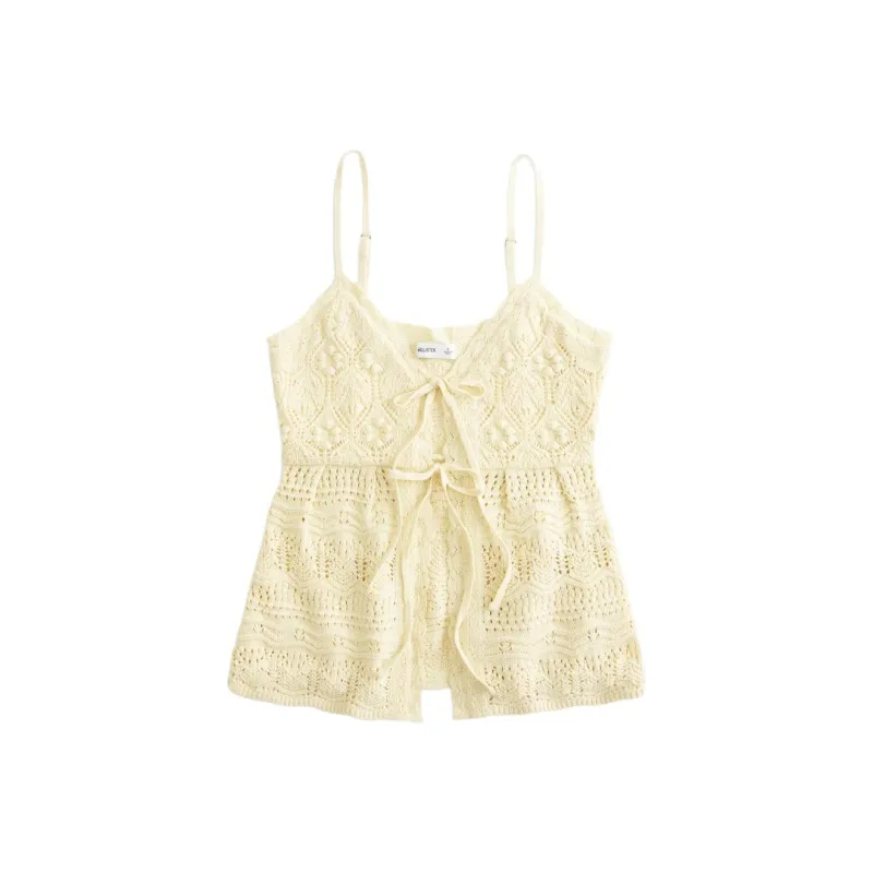 Hollister Tank Tops Women's Yellow-0