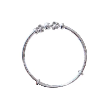 HAOYINFANG 999 Fine Silver Sterling Silver Bracelets Women's