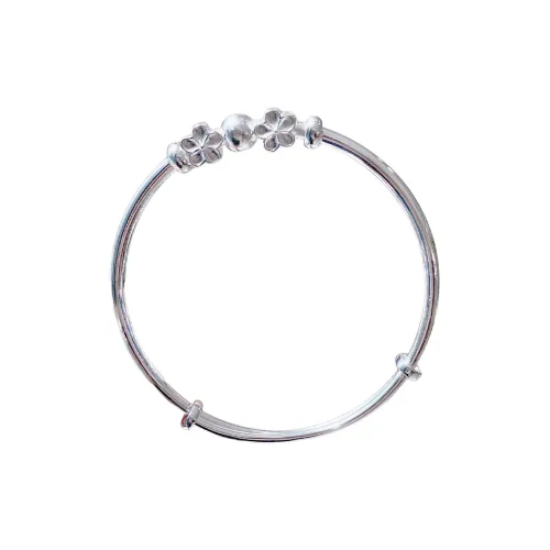 HAOYINFANG 999 Fine Silver Sterling Silver Bracelets Women's