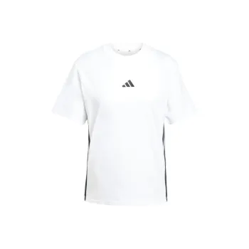 Adidas Women's Essentials 3 Stripes Cotton T Shirt White/Black