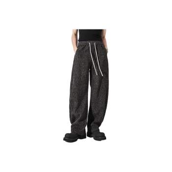 ALL IN Casual Pants Men's Leopard Print Gray