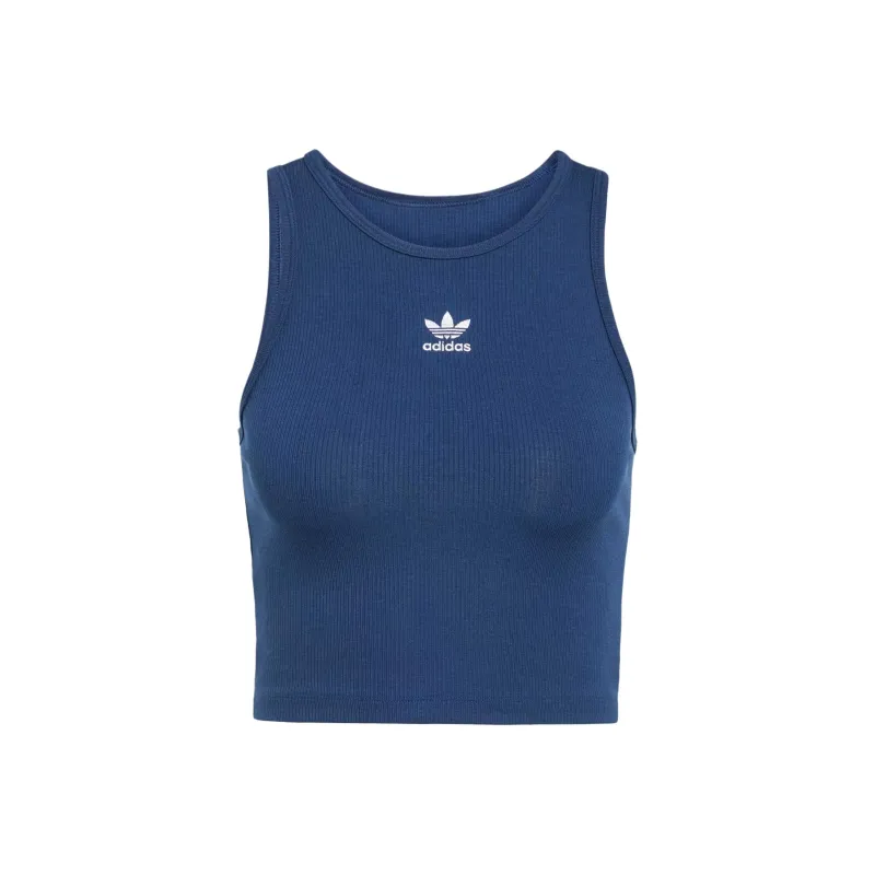 Adidas Women's Essentials Ribbed Tank Top Night Indigo-0