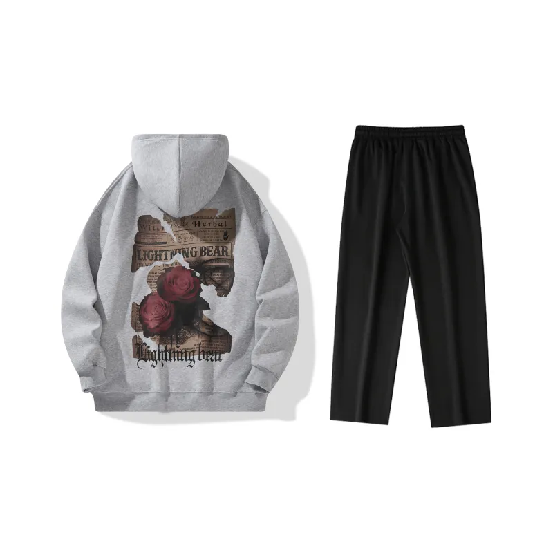 LIGHTNING BEAR Sweatshirt Sets Unisex-4