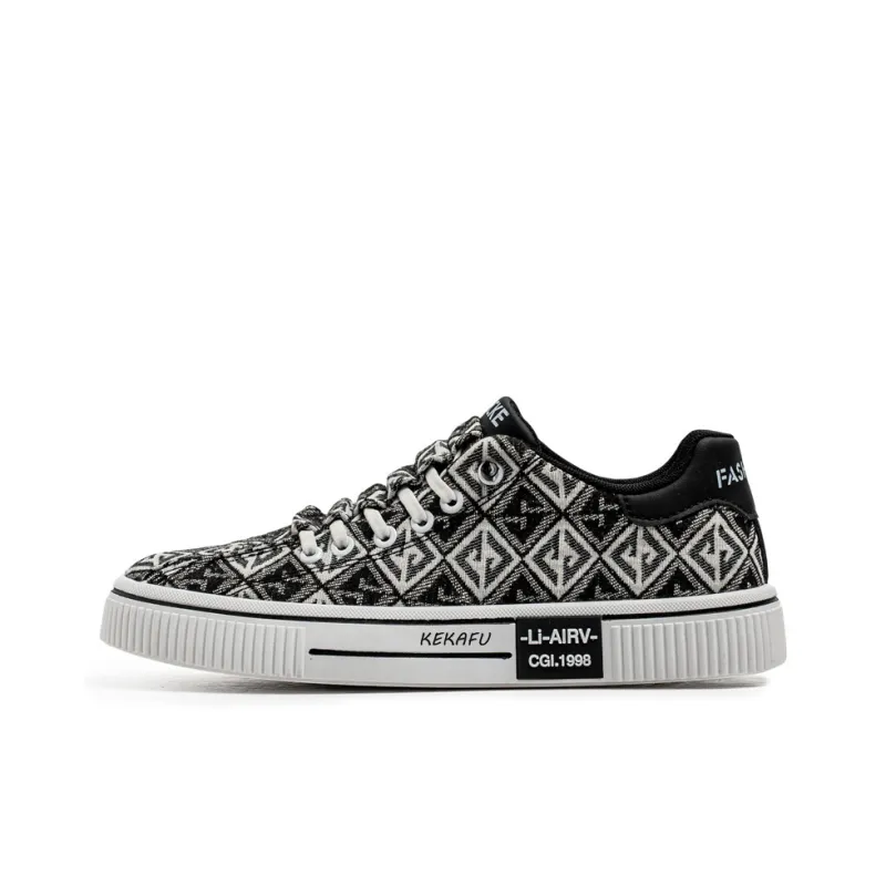 KEKAFU Breathable And Lightweight Low Top Canvas Shoes Men's-2