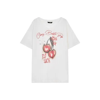 ELF SACK T Shirt Women's Cherry White
