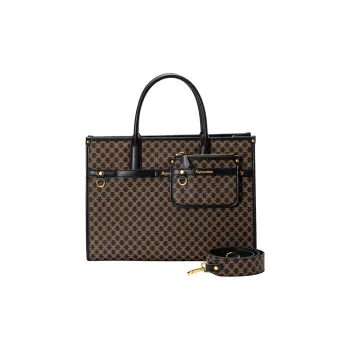 AQUASCUTUM PVC Tote Bag, Shopping Bag, Handbag Tubas Unisex Coffee