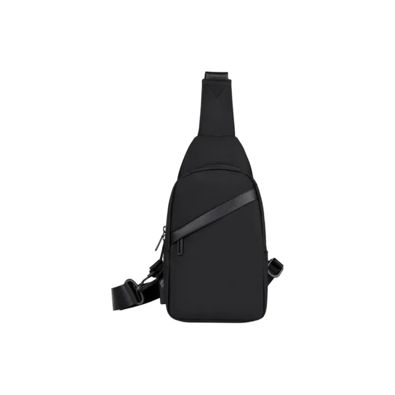 Old Man's Head Fabric Sling Bag Men's Black-1