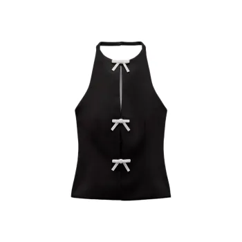 ZARA Tank Tops Women's Black