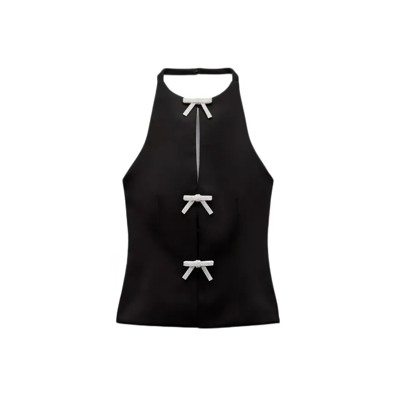 ZARA Tank Tops Women's Black-0