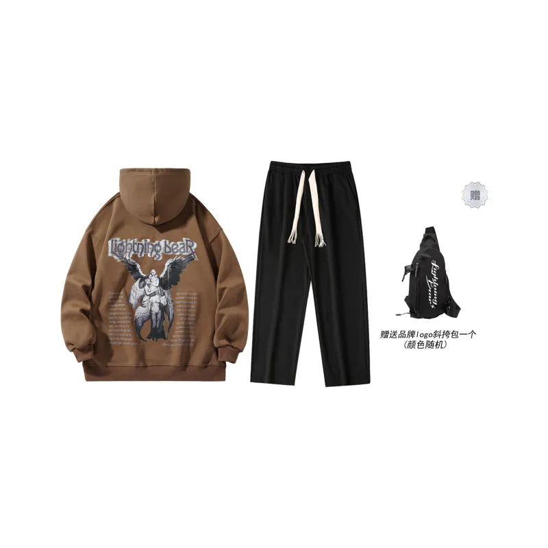 LIGHTNING BEAR Sweatshirt Sets Unisex-20