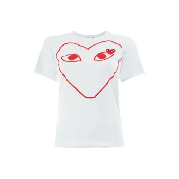 CDG Play T Shirts Women's White