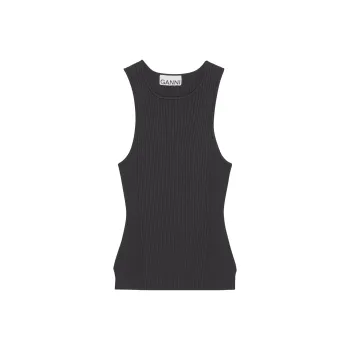 GANNI Melange Sleeveless Top