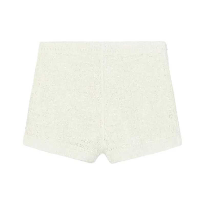 ZARA Casual Shorts Women's Frosted White-1