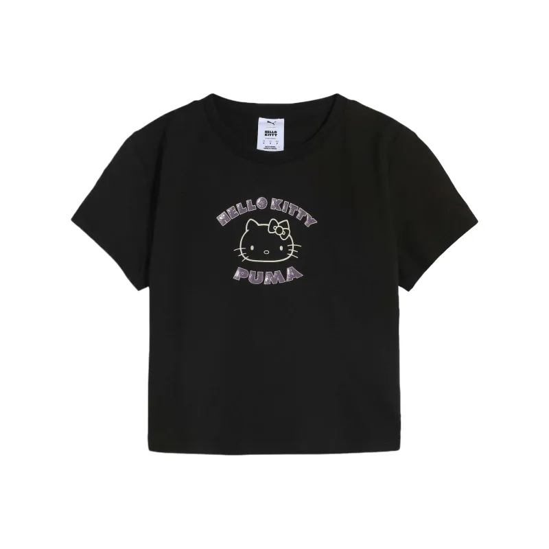 PUMA x Hello Kitty Graphic Regular T Shirt Women's Black-0