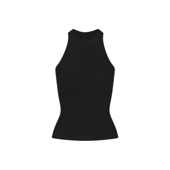 SKIMS SOFT LOUNGE HIGH NECK TANK Top Women's ONYX/Onyx